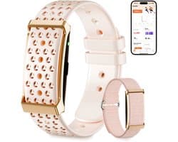 Lichtgewicht fitnessarmband voor 24/7 gezondheidsmonitoring, meer dan 120 sportmodi en slaapanalyse — 1 ATM waterdichte activity tracker met meldingen — roze