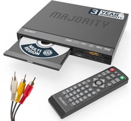 Majority DVD Speler - Compact - HDMI ARC/RCA Aansluiting - Afstandsbediening - Mono-LED - Zwart — thumbnail 2