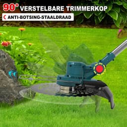 Accu Grasmaaier - 750W Elektrische Grastrimmer (Zonder Accu/Lader) - 4-in-1 Multifunctioneel - Borstelloze Motor - Verstelbaar - Geschikt voor 18V-21V Accu's (Makita Compatibel) — thumbnail 5