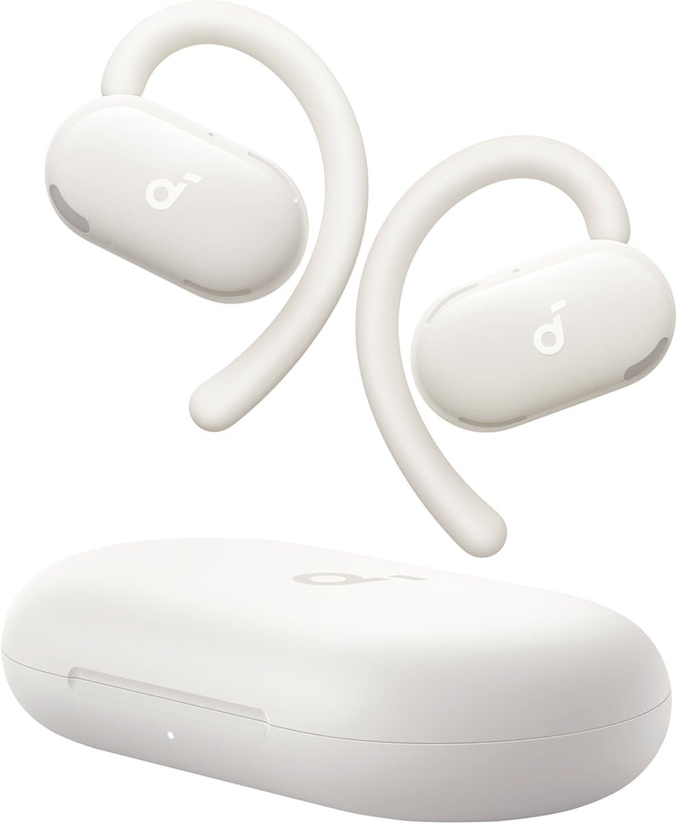 soundcore V20i open-ear koptelefoon by Anker - Verstelbare oorhaken - Comfortabel - Stevige grip - Sterke bas - Ruisvrije telefoongesprekken - IP55 - Led - 36 uur speeltijd - Bluetooth 5.4 oordopjes - Multipoint verbinding — afbeelding 1