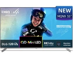 CHiQ M55QN9G - Smart TV 55 Inch - 4K Mini LED - QLED Smart TV - Google TV 5.0 - Dolby Vision - 2025