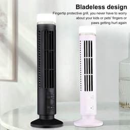 Allecto - Silent Tower Fan - Oscillerende Ventilator - Voor Thuis en Kantoor - Zwart - Stille Ventilator - Verkoeling - Ruimteventilator — thumbnail 3