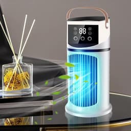 Draagbare Airco - Mini Koeler - Persoonlijke Verkoeling - 9 Snelheden - 600ml Tank - Wit — thumbnail 3