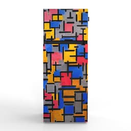 NUNKI MEDIUM-AMOND / Dubbel-Deurs Koelkast, E Klasse, 206l, Piet Mondriaan, Satin (ALL sides) — thumbnail 1
