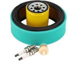 Dailygoods- Luchtfilter Revisieset - Geschikt voor KOHLER CV18S/CV23S/CV20S/CH22/CH23 - Inclusief Brandstoffilter/Bougie/Oliefilter - Stabiele Prestaties - Materiaal: IJzer/Rubber - Grasmaaieronderdelen