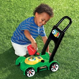 QIN® Grasmaaier Speelgoed - Kruiwagen Speelgoed - Grasmaaier Kinderen - 32cm x 53cm x 13cm — thumbnail 3