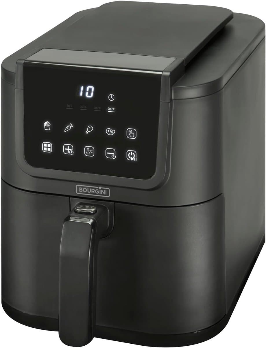Airfryer XL - Heteluchtfriteuse - Gezond Frituren - Ceramische Antiaanbaklaag - 5 Liter - Zwart — afbeelding 1