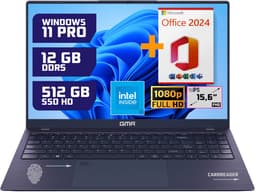 GMR 15.6" Full HD Laptop - Intel N95, 12GB RAM, 512GB SSD, Windows 11 Pro & Office 2024 - Ideaal voor Thuisgebruik, Kantoor & Studie — thumbnail 1