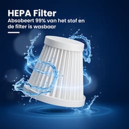 HEPA Filter voor CarMe 2-in-1 Auto Stofzuiger Pro - Geschikt voor S1 - Wasbaar & Herbruikbaar - Origineel Vervangingsonderdeel — thumbnail 2