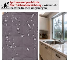 Keukenmachinehoes - Apparaatbeschermer - Apparaat Beschermen - Op maat Gemaakt - 26 x 35 x 45 cm - Grijs — thumbnail 5