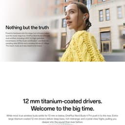 OnePlus Nord Buds 4 Pro - Draadloze Oordopjes - Bluetooth 6.0 - 54u Batterij - Active Noise Cancelling - Raven Black — thumbnail 2