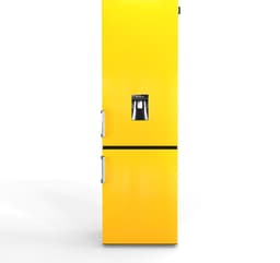 NUNKI LARGEH2O-FYELL / Combi Bottom Koelkast, E klasse, 268l, Waterdispenser, Lucid Yellow, Gloss (FRONT only) — thumbnail 1