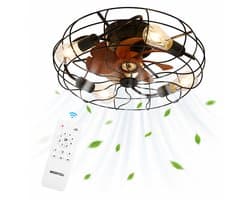 WERYOU® illuminAIR Plafondventilator - Plafonniere - Plafondventilator met Afstandsbediening - Plafondlamp - Plafond ventilator met Verlichting - Ventilator lamp — afbeelding 1