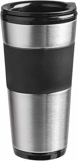 Koffiezetapparaat met thermosbeker – Compact filterkoffieapparaat, permanent filter, snelle bereiding, 420 ml to-go beker, 750W, ideaal voor camping en kantoor — thumbnail 1