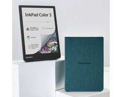 PocketBook InkPad Color 3 + Groene Flip Cover - Sea Green - Voordeelbundel