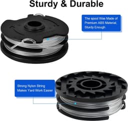 6 stuks nylon spoelen – Voor LIDL Parkside PRT 550 A1/A3, PRTA 20-Li, 10m Ø1,6mm — thumbnail 5