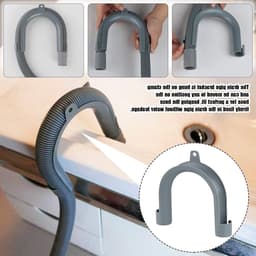 Afvoerslang voor Wasmachines - Uitbreiding van 2 m x 20 mm, Universele Afvoerslang voor Wasmachine, Vaatwasser en Droger, Waterafvoer, Slangaccessoires — thumbnail 2