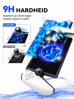 PlayCool Anti Blue Light Screen Protector Glas geschikt voor Playstation Portal Remote Player voor PS5®-console - Set van 2 stuks — thumbnail 3