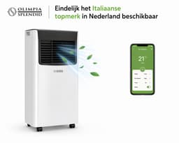 Mobiel Airco 10.000 BTU – WiFi – Compact & Krachtig – Ideaal voor Woonkamer Slaapkamer – Olimpia Splendid Compact 10 Koele slaapkamer Koele woonkamer — thumbnail 1