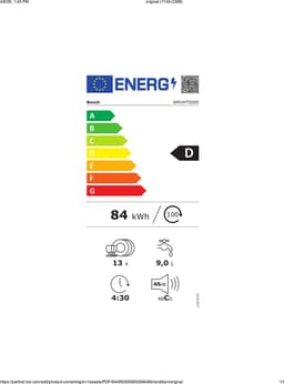 Bosch SMI4HTS00E-1 Serie 4 - Inbouwvaatwasser - 60 cm - Home Connect + 3 Jaar Gratis Extra Garantie — thumbnail 2
