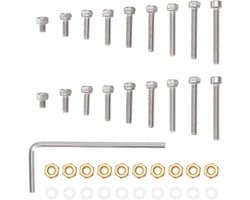 1 Set Turntable Headshell Cartridge Assembly Kit - Phono Headshell - Cartridge Screws - M2.5 - Bolts - Nuts - Rings - Compatibel met Linn - Compatibel met Thorens