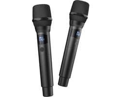 Fresh 'n Rebel Draadloze Microfoon set - Bluetooth Karaoke Set met 2 Microfoons - 25 uur Accu - Ruisvrij Signaal - Geschikt Voor Party Speakers - Storm Grey