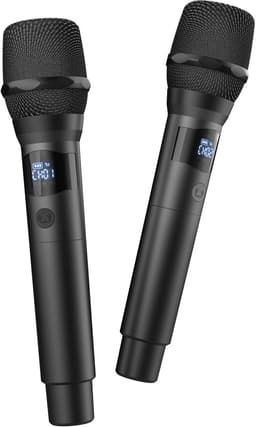 Fresh 'n Rebel Draadloze Microfoon set - Bluetooth Karaoke Set met 2 Microfoons - 25 uur Accu - Ruisvrij Signaal - Geschikt Voor Party Speakers - Storm Grey — thumbnail 1