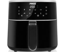 Princess Digitale Airfryer XL 182244 - 6 liter - Groot - PFAS vrij - Heteluchtfriteuse - Zwart - Digital Touchscreen - 8 Automatische Programma's - Inclusief in hoogte verstelbaar Grillrack