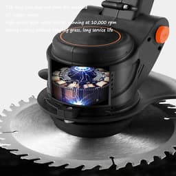 Elektrische Grasmaaier - Opvouwbare Grasmaaier - Gazon Onderhoud - Dual Wheel Assist - 30 cm Snijbreedte - Zwart — thumbnail 2