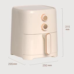 Heteluchtoven - Airfryer - Gezond Koken - Snelle Luchtcirculatie - 45L Capaciteit - Zwart — thumbnail 3