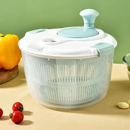 Salade Spinner - Sla Droger - Gezond Koken - Snelle Waterverwijdering - 5L Capaciteit - Wit — thumbnail 3