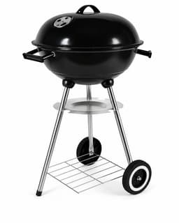 BBQ - Bol - Groot - ø44 x 70 cm - Staal - incl wielen — thumbnail 1