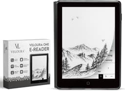 Veloura One E reader - inclusief 32GB SD kaart - 6 inch ereader met hoesje - met schermverlichting en nachtmodus - 64 GB opslag - online luisterboeken en storytel ondersteuning - nederlandstalig ebook — thumbnail 1