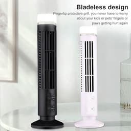 Allecto - Bladloze Torenventilator - Stil - Draaibaar - Draagbaar voor Thuis en Kantoor - Ventilatie - Energiezuinig - Thuisgebruik — thumbnail 5