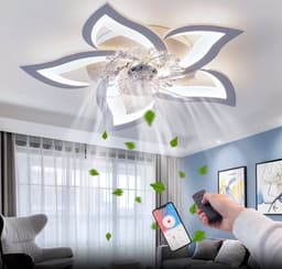 Equivera Plafonniere met Ventilator - Plafondventilator - Plafondventilator Afstandsbediening - Plafondventilator Slaapkamer - Plafond Ventilator met Verlichting - Plafondlamp - Plafonniere - Ideaal voor in uw slaapkamer! — thumbnail 1