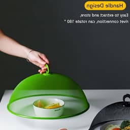 Set van 2 Voedsel Deksels, Metalen Klokken en Mesh Food Blankets voor BBQ, Picknick en Feestjes (30 cm, 2 Kleuren) — thumbnail 2