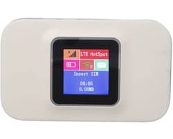 ONF3 - 4G Draagbare Reis-wifi - Mobiele Wifi-router - Veilig en effectief - Zakformaat - Ondersteunt 10 Apparaten - Ideaal voor Thuisgebruik - C...