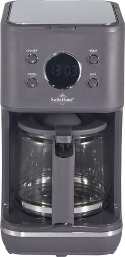 Swiss Haus® CM1815 Koffiezetapparaat – 1.5L Glazen Kan – 1000W – LED Display met Timer – 10-15 Koppen - Anti-Drip – Permanente & Nylon Filter – Paars | Lake Geneva Collection — thumbnail 2