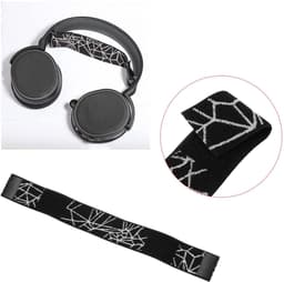 Store_9 - Hoofdband Pad - Hoofdband Cover - Flex Stof - Zwart/Wit - Hoofdtelefoon Accessoire - Geschikt voor SteelSeries Arctis 5 en 3 — thumbnail 4