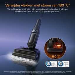 Roborock F25 Ultra-Vloerreiniger-Nat Droog Stofzuiger-draadloos-Elektrische dweil-22000 Pa-stoomreiniger 180 °C-warm water 86 °C-drogen in 5 minuten bij 90 °C-plat 180 graden-wielen ondersteund door AI-besturing via app — thumbnail 5