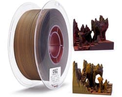 Matte PLA Filament - Gekleurd Draadmateriaal - 3D Prints Maken - Driemaal Kleur Effect - 1.75 mm - Matte Vulkaan