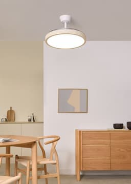 CREATE - Plafondventilator 40W stil met intrekbare bladen en LED-licht, verschillende maten - M - Met licht - WIFI - WIND CLEAR STUDIO — thumbnail 4
