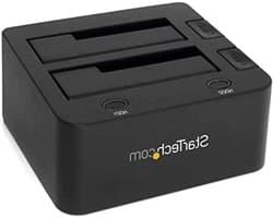 Opslag Basisstation - Harddisk Docking - Data Overzetten - Dubbele Bay Ondersteuning - 18.5 cm Lengte - Zwart