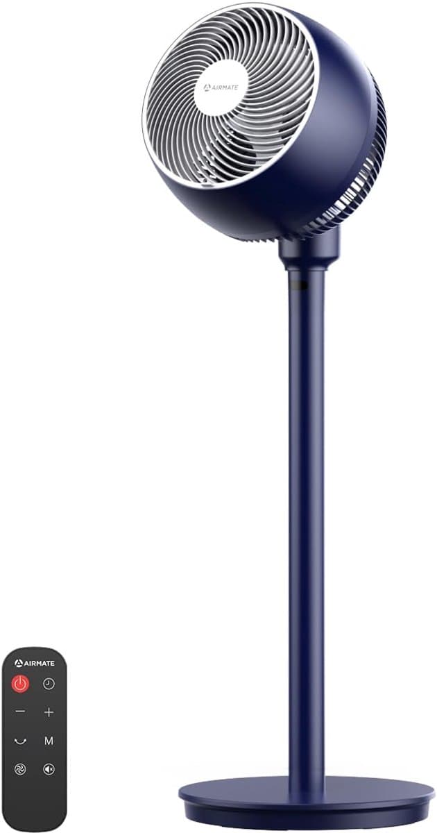 Stille Ventilator - Luchtcirculator - Zomerse Koelte - 12 Snelheden - 100 cm Hoog - Blauw — afbeelding 1