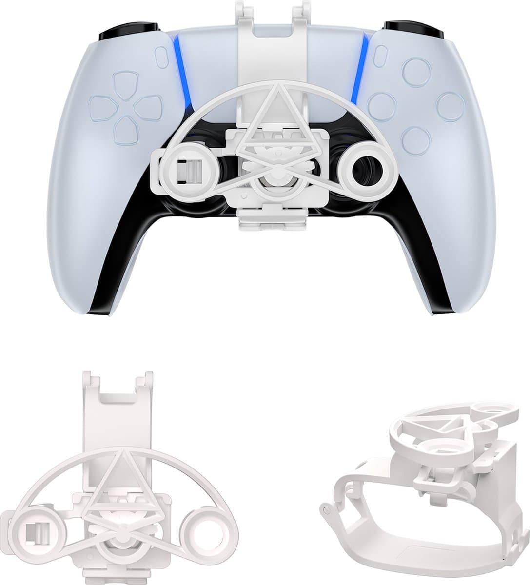 YONO Stuur geschikt voor Playstation PS5 Controller - Stuurwiel - Racestuur - Accessoires - Wit — afbeelding 1