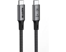 USB C 40gbps 4.0 Kabel 2 Meter – 240W PD Snelladen – Nylon Gevlochten voor Laptop en Smartphone
