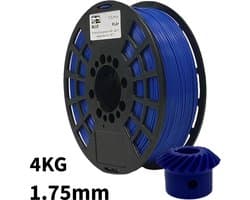 Blauw PLA+ 4kg 3D Printer Filament 1.75 mm - Hoge Kwaliteit en Duurzaam - Compatibel met Creality, Bambu Lab, Esun en Andere 3D Printers - Voor 3D Printen van Prototypes, Modellen, Accessoires - voor Professioneel en Thuisgebruik