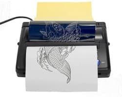 Thermische printer - Thermal printer - Draadloze Tattoo Printer Voor Stencils - Incl. 10 Stuks Transferpapier - Thermische Printer - Thermal printer - Stencil Printer - A4 A5 Miniprinter met App