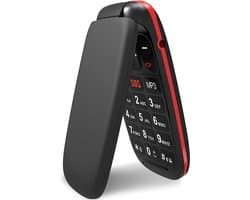 White-Label® Senioren Mobiele Telefoon 4g - Senioren GSM - Zwart