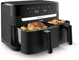 Tefal EY901N10 Dual Easy Fry Essential - Airfryer - 2700W - 8,3L - Zwart — thumbnail 2